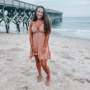Free people blush pink dress